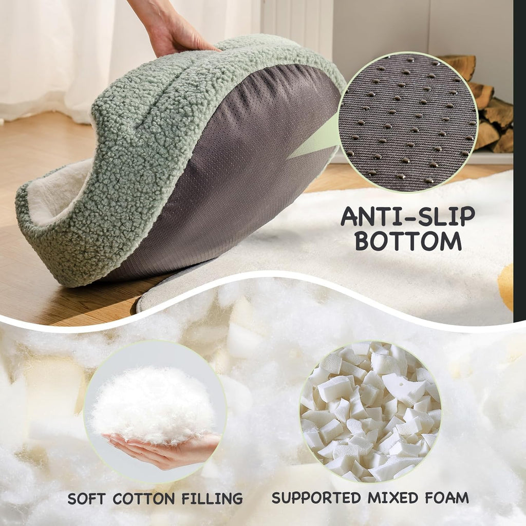 Washable Orthopedic Pet Bed with Non-Slip Base (Cats & Small Dogs)
