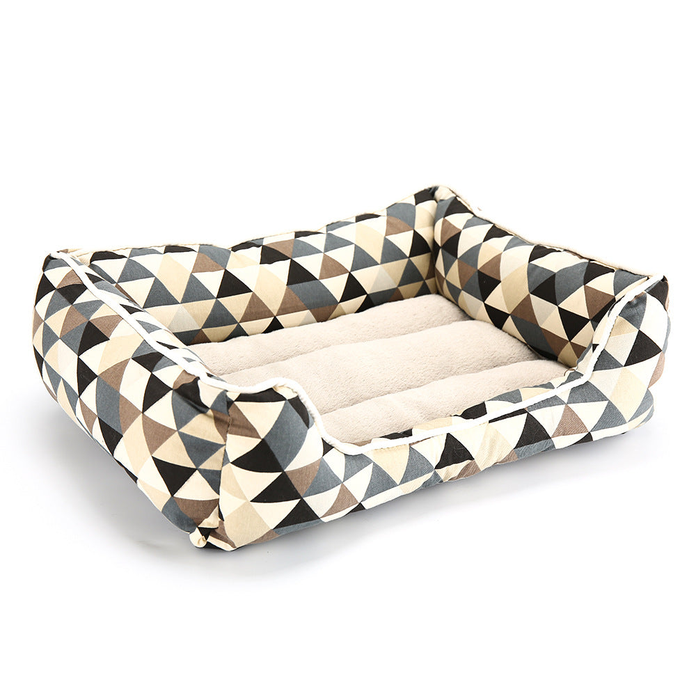 Square Dog Nest – Bite & Dirt Resistant Cotton Cushion