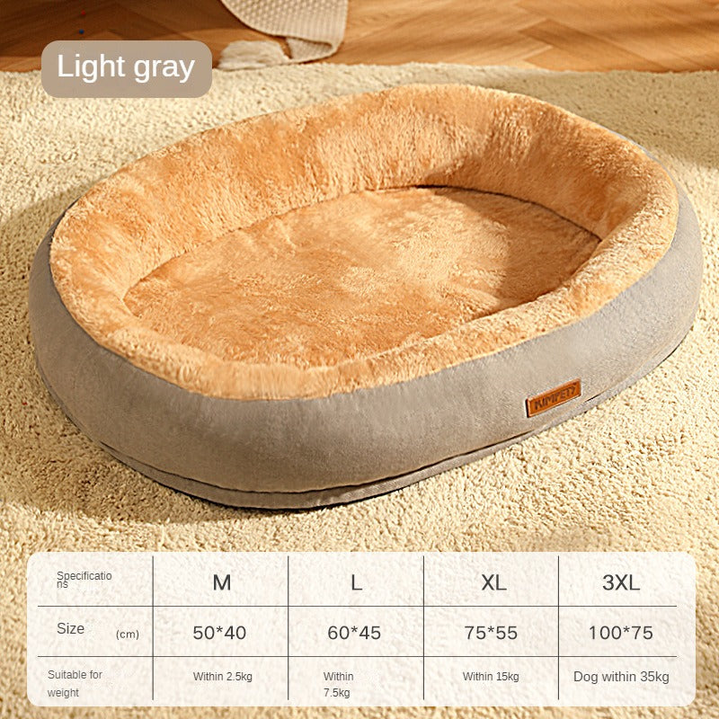 Removable & Washable Dog & Cat Bed – Soft and Comfortable Sleeping Spot