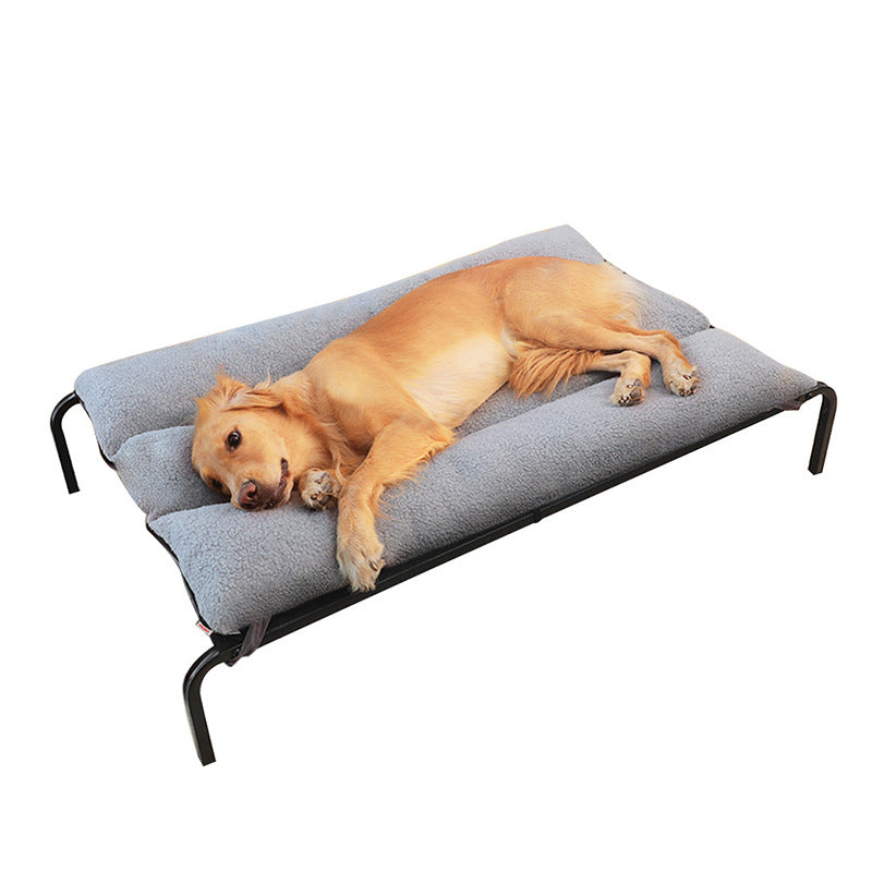 Steel Frame Pet Bed with Removable Washable Mesh Cover – Up to 15 kg