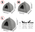 Closed Folding Pet House – Cozy Winter Nest for Cats & Small Dogs