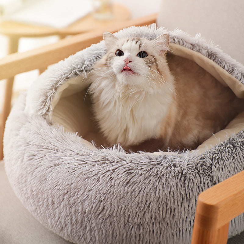 Semi-Enclosed Cat Litter House – Warm & Cozy, Stylish & Comfortable