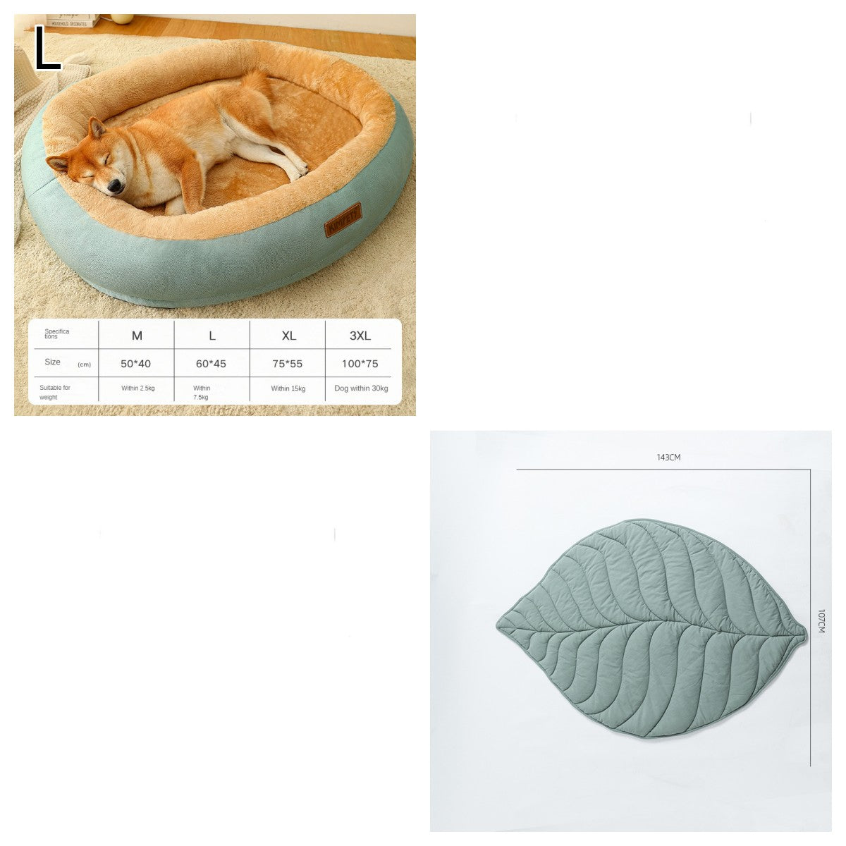 Removable & Washable Dog & Cat Bed – Soft and Comfortable Sleeping Spot