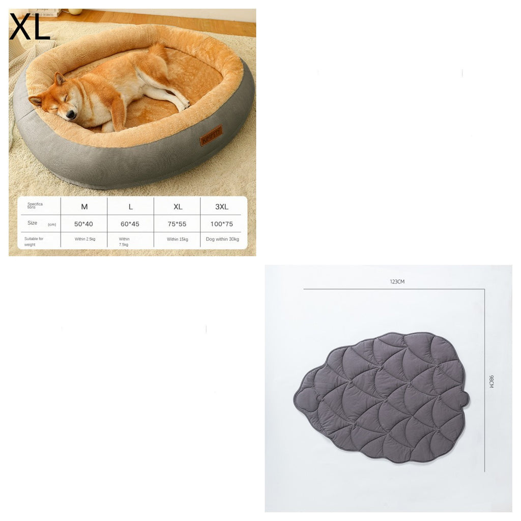 Removable & Washable Dog & Cat Bed – Soft and Comfortable Sleeping Spot