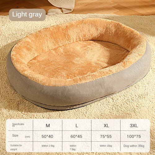 Removable & Washable Dog & Cat Bed – Soft and Comfortable Sleeping Spot