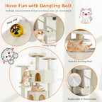 Cat Climbing Treehouse – Multi-Level Play & Rest Center