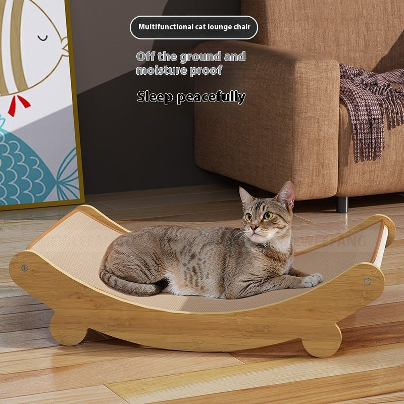 Cat Lounge Chair with Sisal Scratch Surface – Nest Design