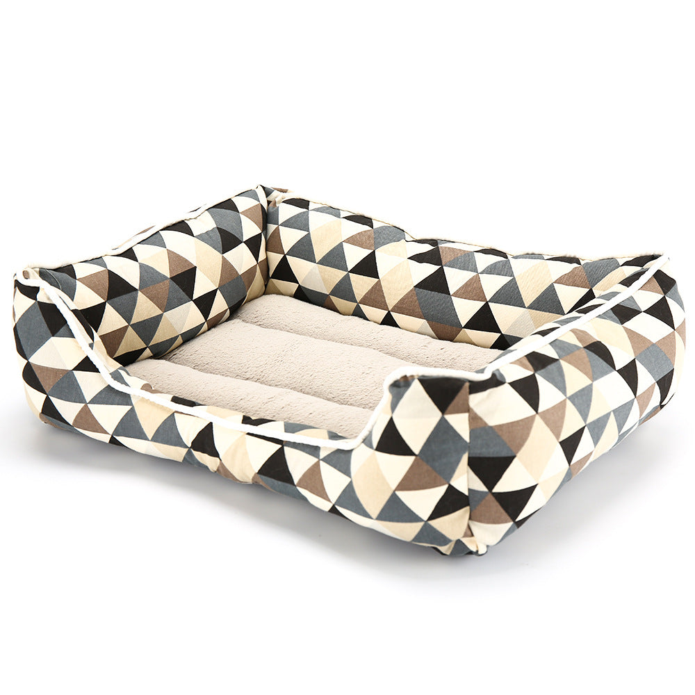 Square Dog Nest – Bite & Dirt Resistant Cotton Cushion