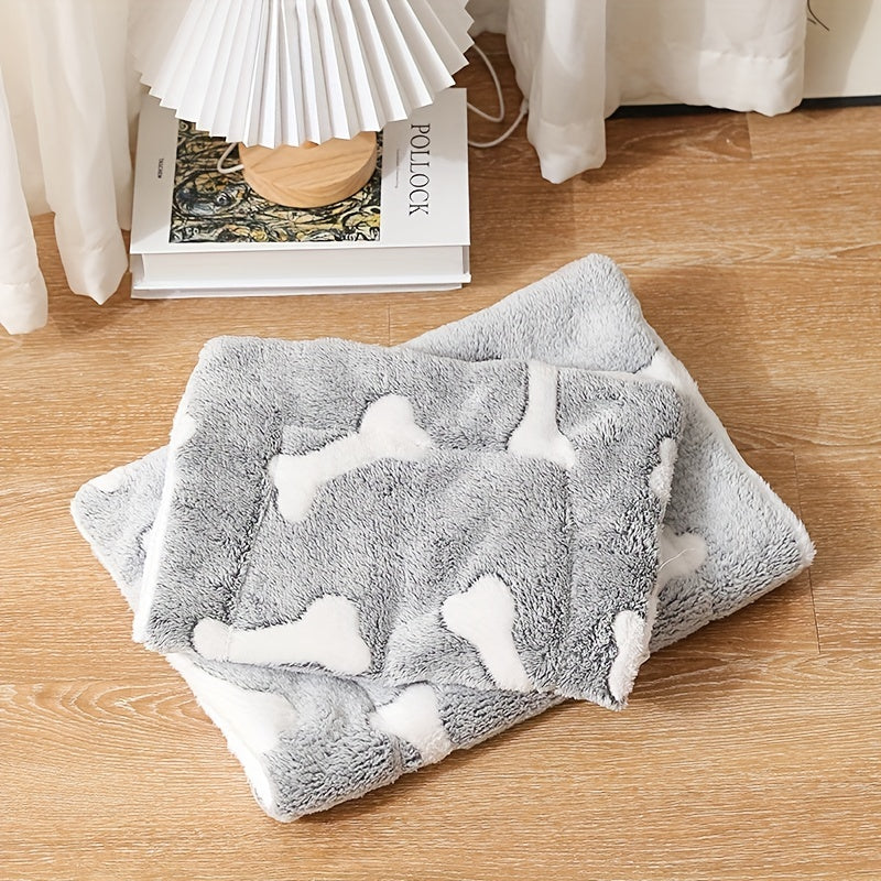 Self-Warming Pet Bed Mat – Washable Reversible Crate Pad for Cats & Dogs