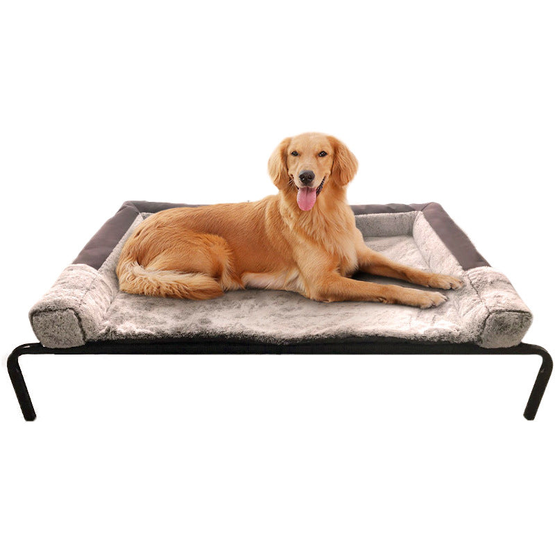 Steel Frame Pet Bed with Removable Washable Mesh Cover – Up to 15 kg