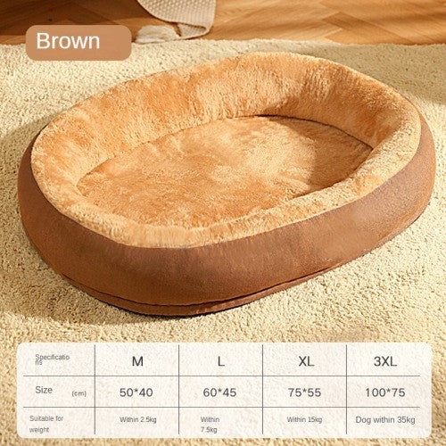 Removable & Washable Dog & Cat Bed – Soft and Comfortable Sleeping Spot