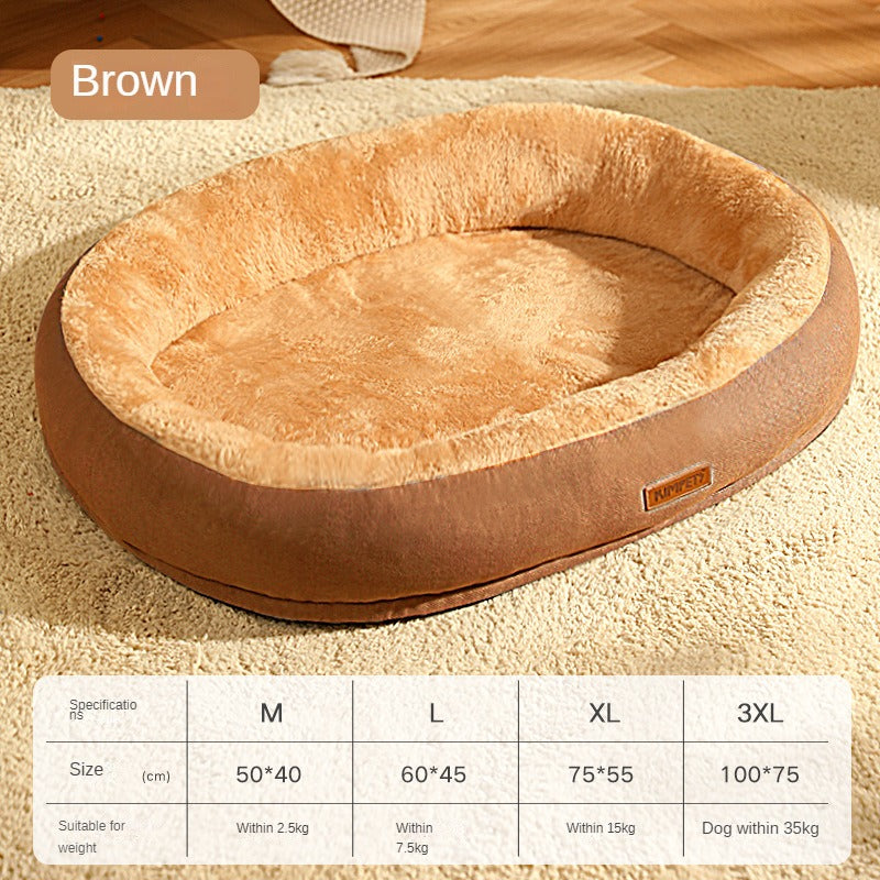 Removable & Washable Dog & Cat Bed – Soft and Comfortable Sleeping Spot