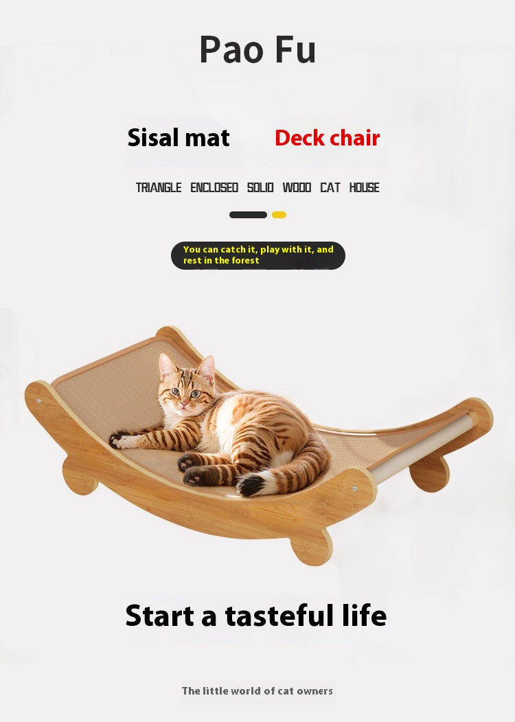 Cat Lounge Chair with Sisal Scratch Surface – Nest Design