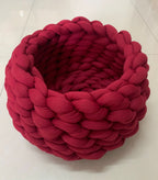 Soft Round Cat Sleeping Basket – Warm & Cozy Pet Bed
