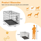 Portable Single Door Dog Cage