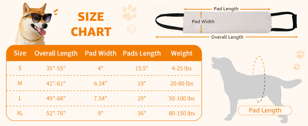 Portable Dog Support Sling – Assistive Lift for Back & Hind Legs