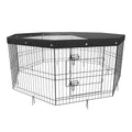 VEVOR Dog Playpen – Foldable Exercise Pen with Top Cover & Ground Stakes for Pets