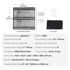 VEVOR Dog Playpen – Foldable Exercise Pen with Top Cover & Ground Stakes for Pets