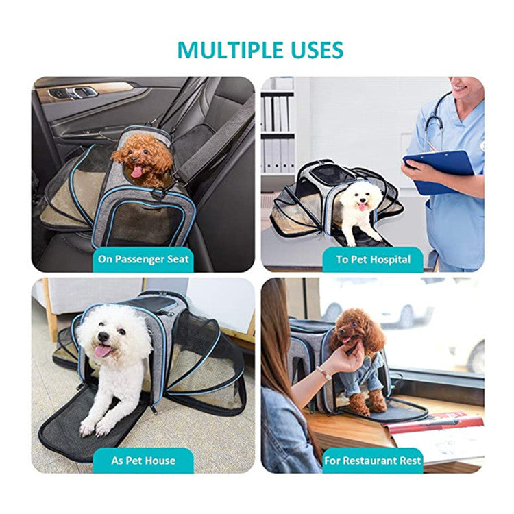 Expandable Airline-Approved Pet Carrier – Soft & Foldable Travel Bag