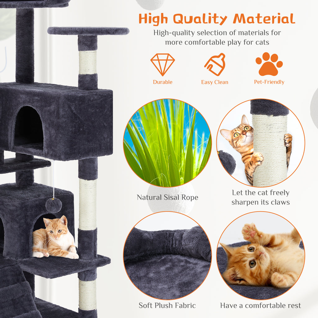 Cat Climbing Treehouse – Multi-Level Play & Rest Center