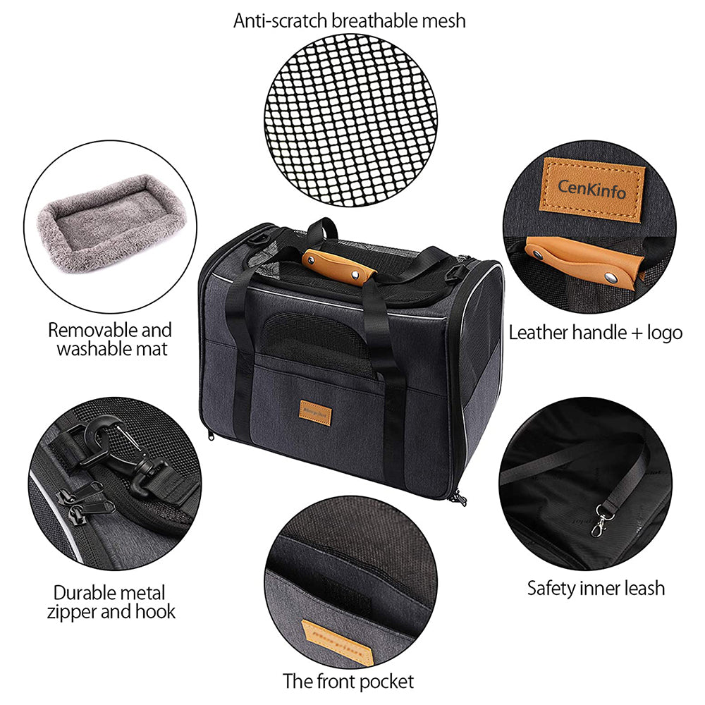 Pet Carrier Bag – Soft, Lightweight, and Washable for Cats & Small Dogs