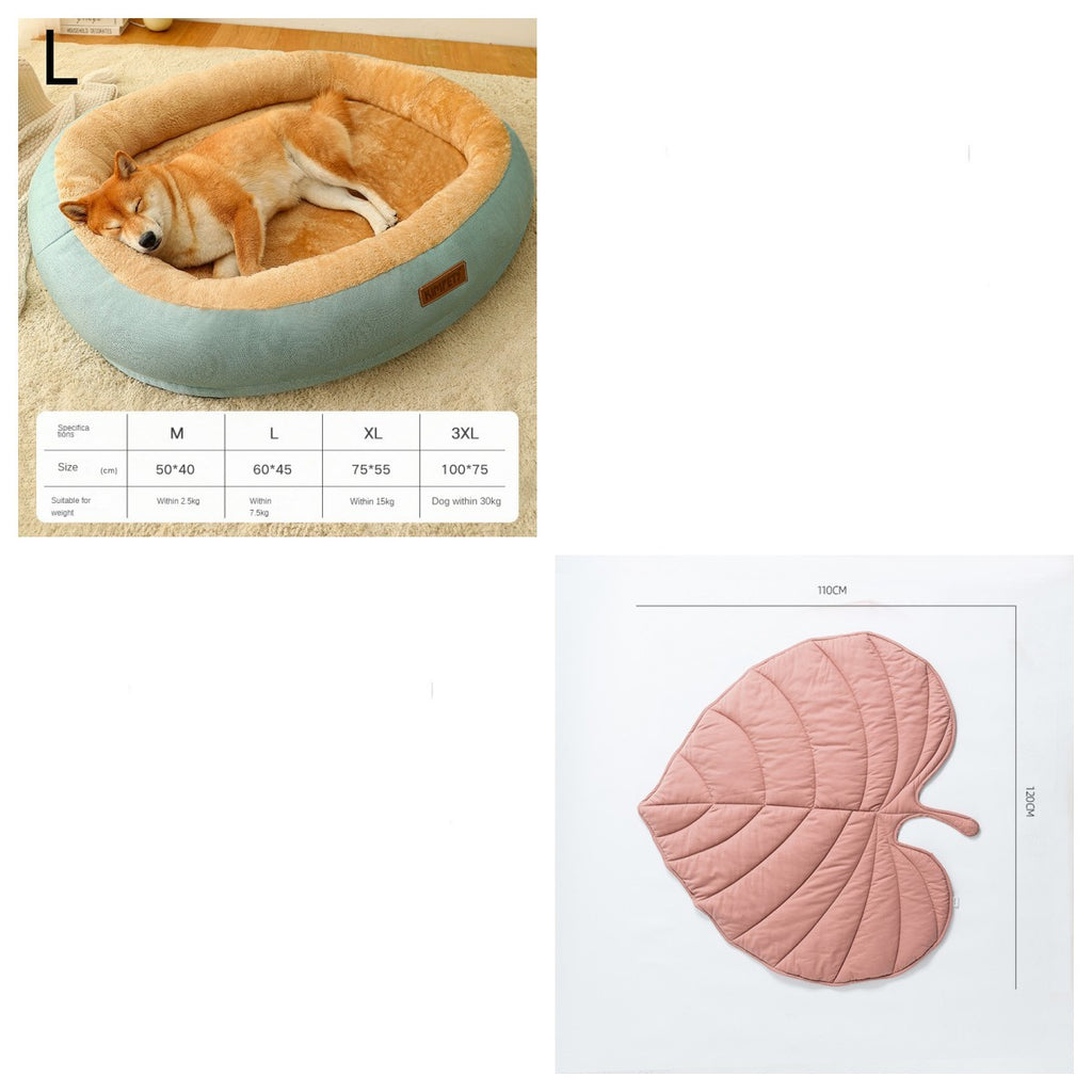 Removable & Washable Dog & Cat Bed – Soft and Comfortable Sleeping Spot