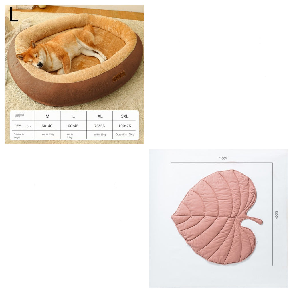 Removable & Washable Dog & Cat Bed – Soft and Comfortable Sleeping Spot