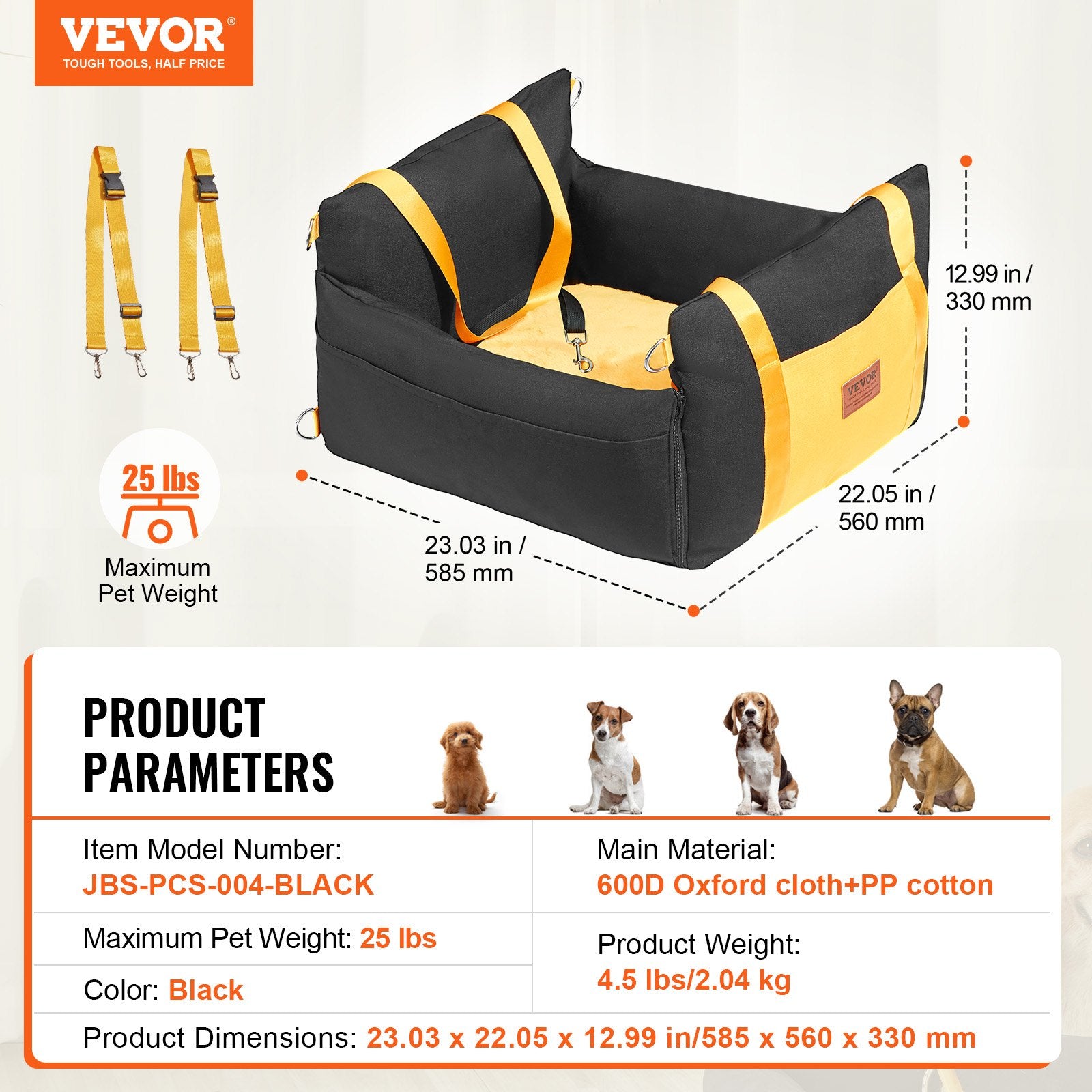 VEVOR Dog Car Seat