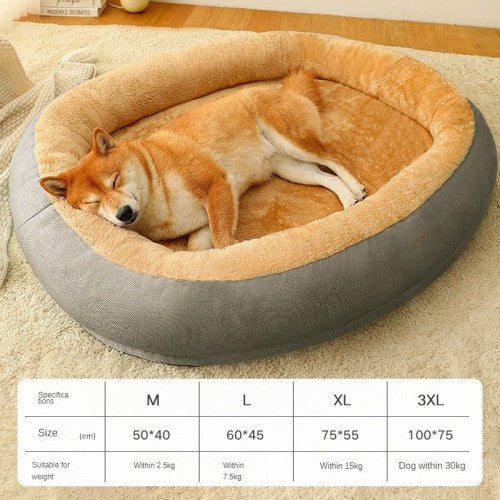 Removable & Washable Dog & Cat Bed – Soft and Comfortable Sleeping Spot