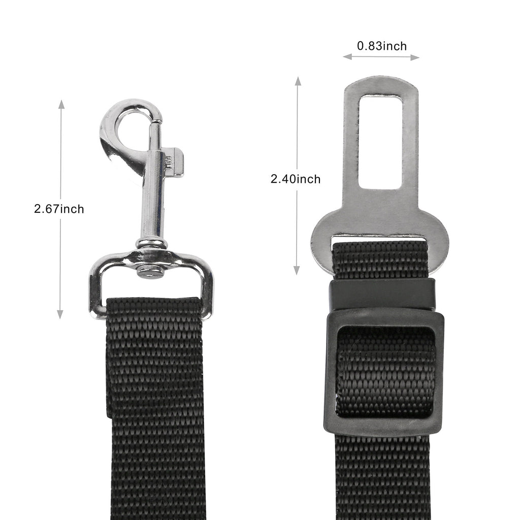 2-Pcs Pet Dog Seat Belt ( Adjustable Safety Strap)