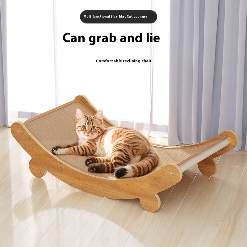 Cat Lounge Chair with Sisal Scratch Surface – Nest Design
