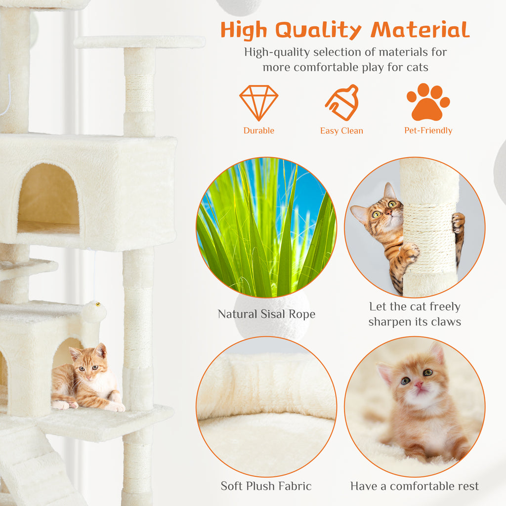 Cat Climbing Treehouse – Multi-Level Play & Rest Center