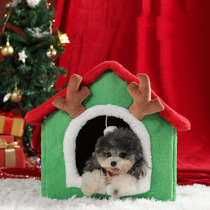 Small Teddy Pet House – Cozy Nest for Cats & Dogs