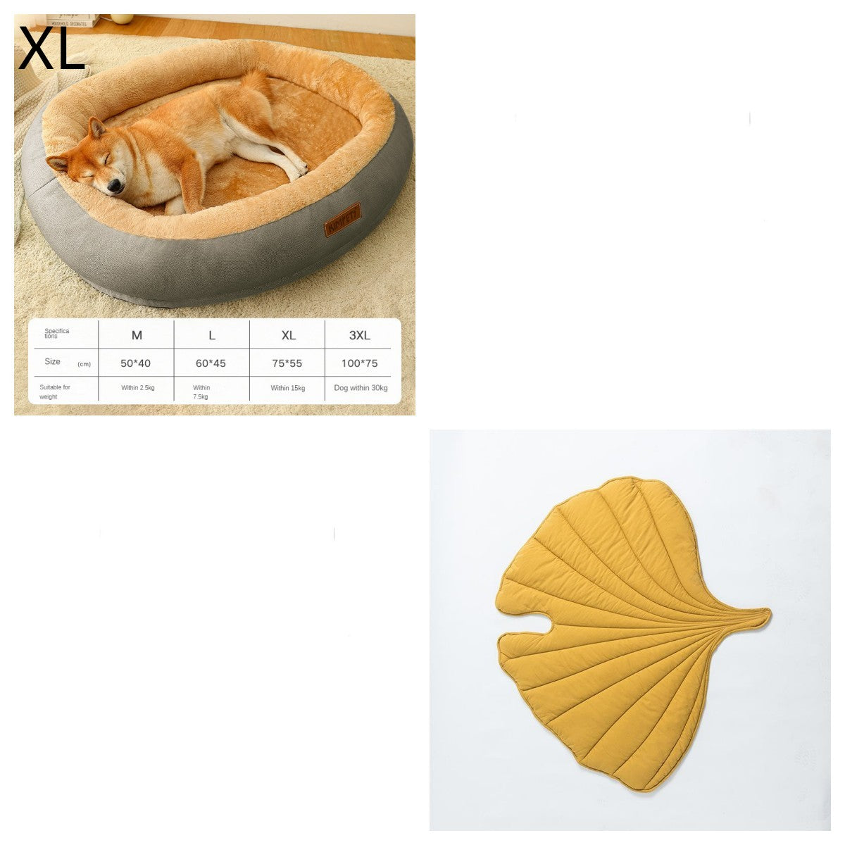 Removable & Washable Dog & Cat Bed – Soft and Comfortable Sleeping Spot