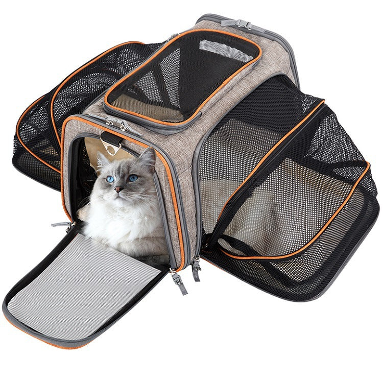 Expandable Airline-Approved Pet Carrier – Soft & Foldable Travel Bag