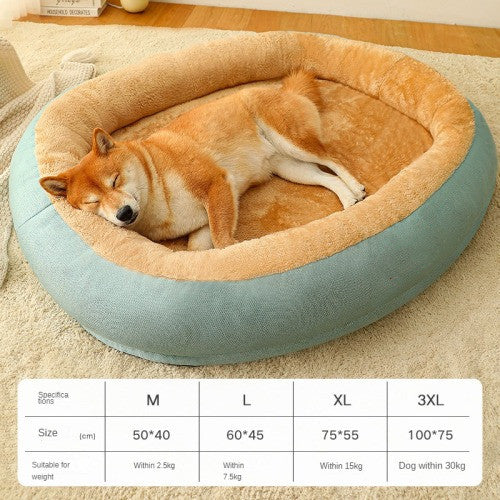 Removable & Washable Dog & Cat Bed – Soft and Comfortable Sleeping Spot