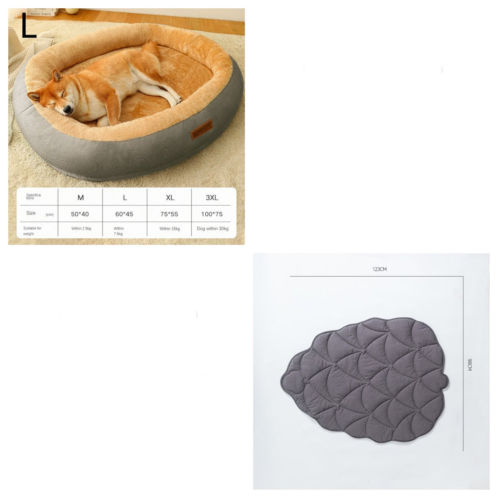 Removable & Washable Dog & Cat Bed – Soft and Comfortable Sleeping Spot