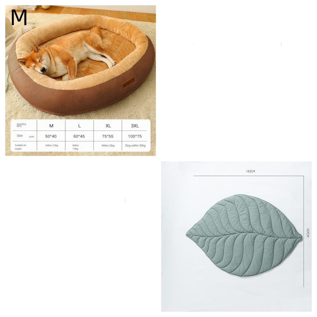 Removable & Washable Dog & Cat Bed – Soft and Comfortable Sleeping Spot