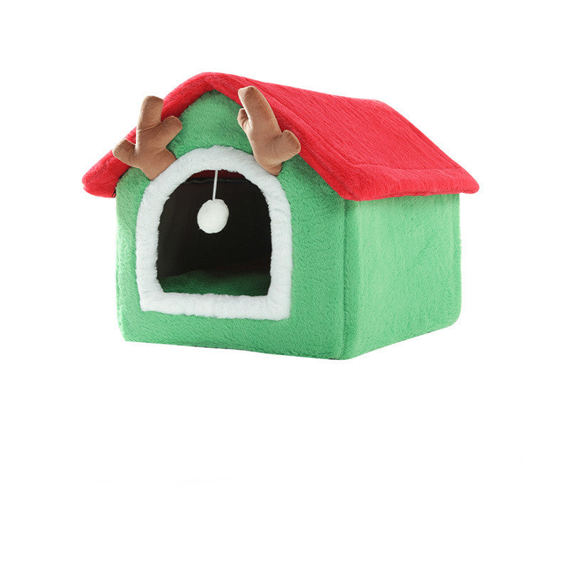 Small Teddy Pet House – Cozy Nest for Cats & Dogs