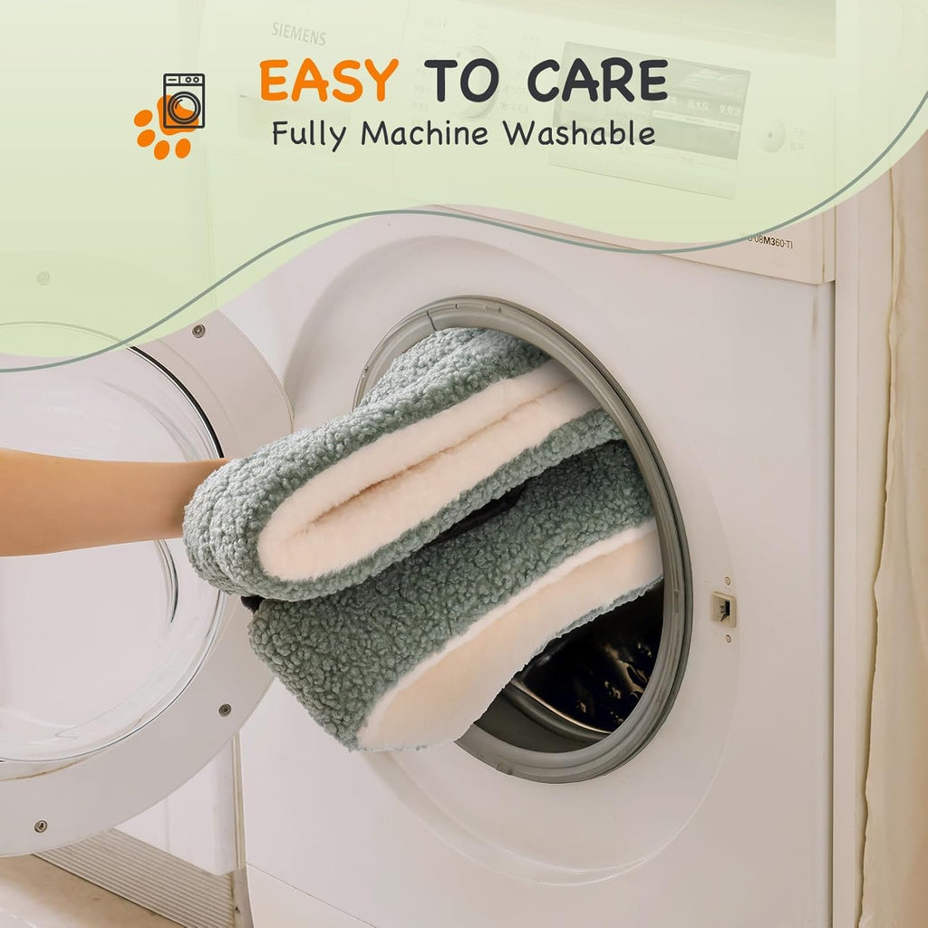 Washable Orthopedic Pet Bed with Non-Slip Base (Cats & Small Dogs)