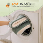 Washable Orthopedic Pet Bed with Non-Slip Base (Cats & Small Dogs)